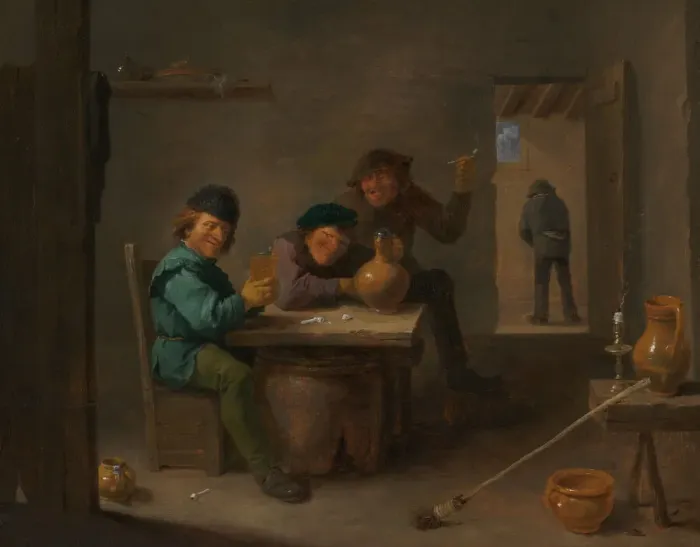 Framed Print : Peasants in a Tavern, c. 1633. Creator: David Teniers II Framed Print : Peasants in a Tavern, c. 1633. Creator: David Teniers II