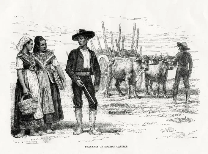 Framed Print : Peasants of Toledo, Castilla-La Mancha, Spain, 1879 Framed Print : Peasants of Toledo, Castilla-La Mancha, Spain, 1879