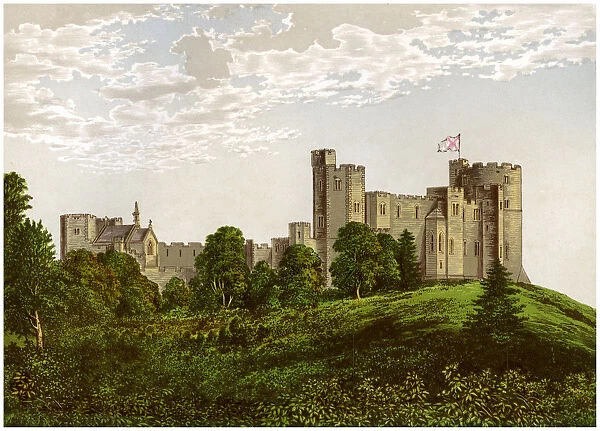 Peckforton Castle, Cheshire, home of Baron Tollemache, c1880