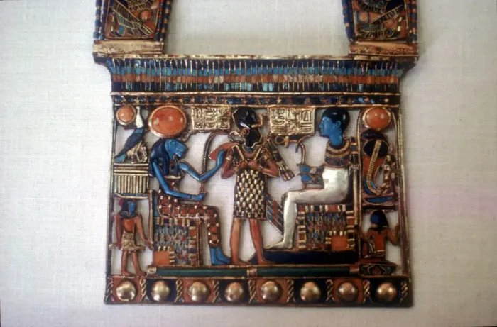 Framed Print : Pectoral from the tomb of Tutankhamun, c14th century BC Framed Print : Pectoral from the tomb of Tutankhamun, c14th century BC