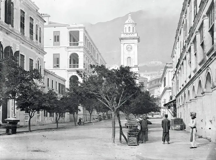 Framed Print : Pedder Street, Hong Kong, 1868 / 1871. Creator: John Thomson Framed Print : Pedder Street, Hong Kong, 1868 / 1871. Creator: John Thomson