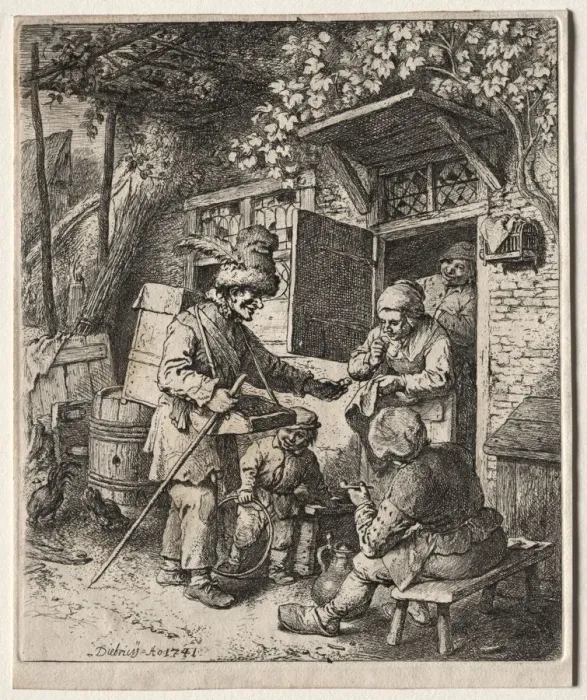 Framed Print : The Peddlar, 1741. Creator: Christian Wilhelm Ernst Dietrich (German, 1712-1774) Framed Print : The Peddlar, 1741. Creator: Christian Wilhelm Ernst Dietrich (German, 1712-1774)