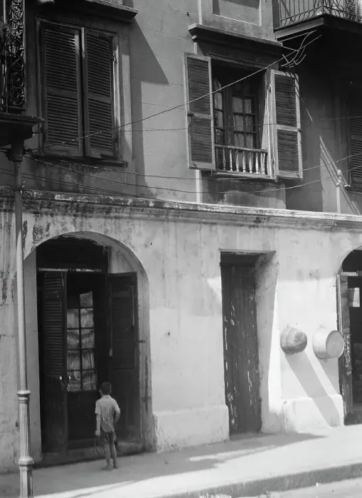Framed Print : Pedesclaux-Lemonnier House, 640 Royal Street, New Orleans, between 1920 and 1926. Creator: Arnold Genthe Framed Print : Pedesclaux-Lemonnier House, 640 Royal Street, New Orleans, between 1920 and 1926. Creator: Arnold Genthe