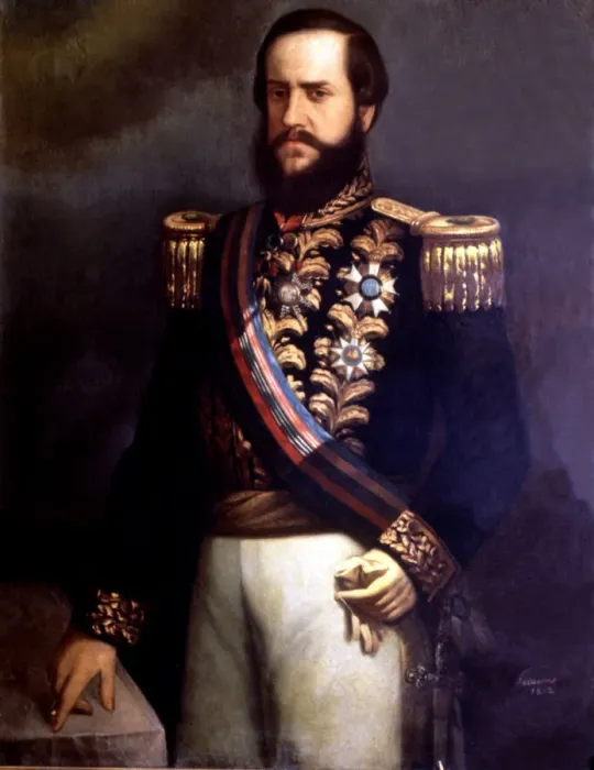 Framed Print : Pedro II. (1825-1891), emperor of Brazil Framed Print : Pedro II. (1825-1891), emperor of Brazil