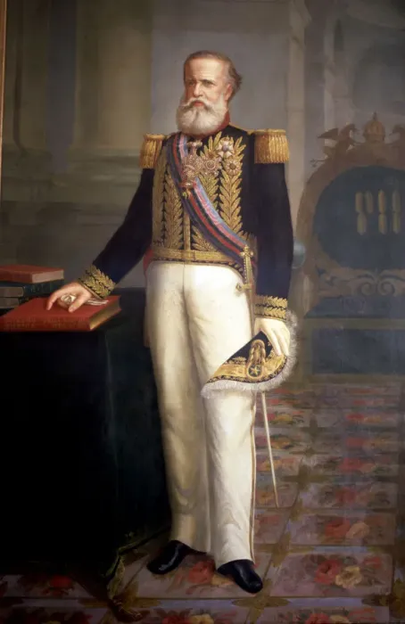 Framed Print : Pedro II (1825-1891), Emperor of Brazil, oil, 1834 Framed Print : Pedro II (1825-1891), Emperor of Brazil, oil, 1834