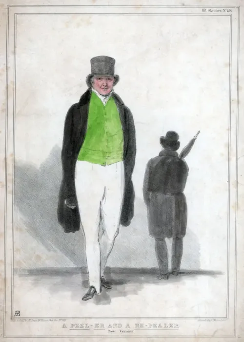 Framed Print : A Peel-er and a Re-pealer, 1833. Artist: A Ducotes