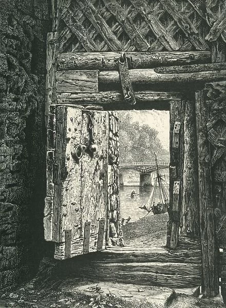 A Peep through the Gateway, Chepstow Castle, c1870