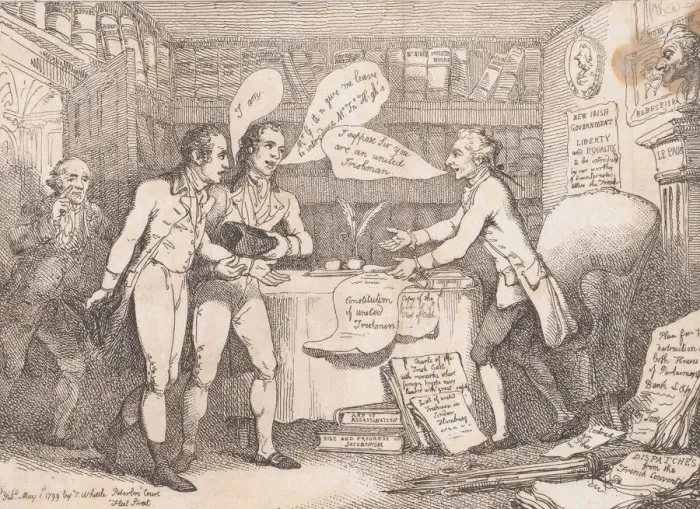 Framed Print : A Peep into the Retreat at Tinnechurch (United Irish), May 1, 1799. May 1, 1799 Framed Print : A Peep into the Retreat at Tinnechurch (United Irish), May 1, 1799. May 1, 1799