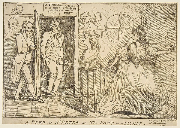 A Peep at St. Peter or The Poet in a Pickle, July 23, 1789. Creator: Unknown