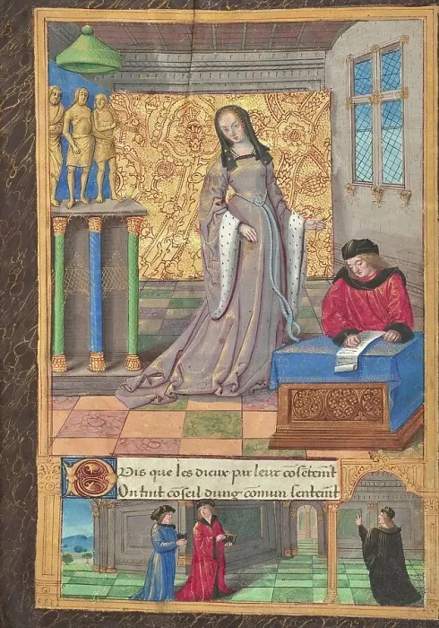 Framed Print : The Peerless Lady is Proclaimed the Most Beautiful Woman, about 1493. Creator: Master of the Chronique Scandaleuse Framed Print : The Peerless Lady is Proclaimed the Most Beautiful Woman, about 1493. Creator: Master of the Chronique Scandaleuse