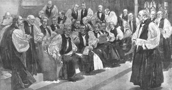 Framed Print : Peers Spiritual in the House of Lords in 1894, (1901). Creator: Unknown Framed Print : Peers Spiritual in the House of Lords in 1894, (1901). Creator: Unknown