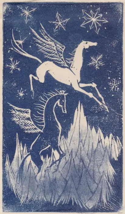 Framed Print : Pegasus, c1950. Creator: Shirley Markham Framed Print : Pegasus, c1950. Creator: Shirley Markham