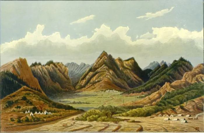 Framed Print : The Peiwar Khotal, 1878, (1901). Creator: W McCracken Framed Print : The Peiwar Khotal, 1878, (1901). Creator: W McCracken