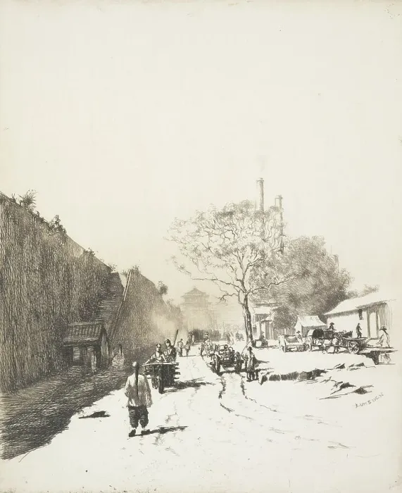 Framed Print : Peking City Wall. From: Far Eastern plates, 1911. Creator: Ernest Stephen Lumsden Framed Print : Peking City Wall. From: Far Eastern plates, 1911. Creator: Ernest Stephen Lumsden