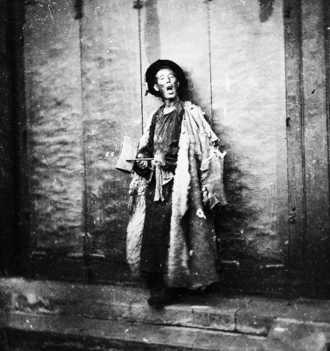 Framed Print : Peking, Pechili province, China: a nightwatchman, 1869, (1981). Creator: Unknown Framed Print : Peking, Pechili province, China: a nightwatchman, 1869, (1981). Creator: Unknown