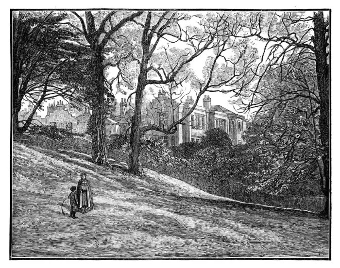 Framed Print : Pembroke Lodge, Richmond, London, c1888 Framed Print : Pembroke Lodge, Richmond, London, c1888