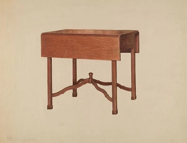 Pembroke Table, c. 1938. Creator: Henry Granet