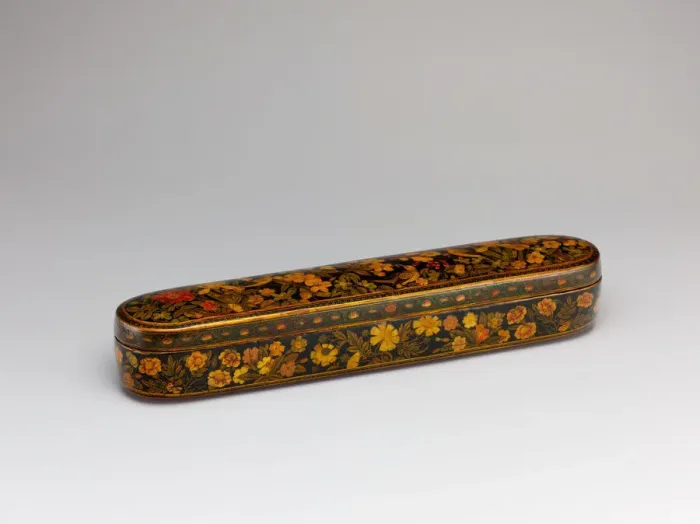 Framed Print : Pen Box with a Europeanizing Landscape, Iran, late 17th-early 18th century
