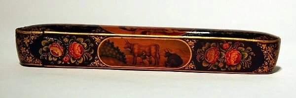 Pen Box (Qalamdan), Qajar dynasty (1796-1925), 19th century. Creator: Unknown