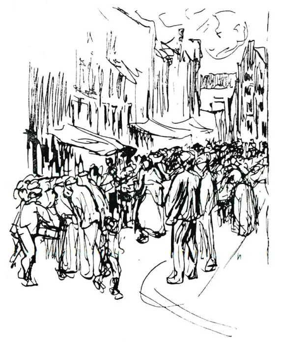 Framed Print : Pen and ink study, c19th century. Artist: Max Liebermann Framed Print : Pen and ink study, c19th century. Artist: Max Liebermann