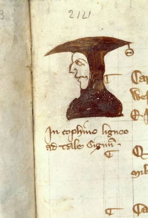 Framed Print : Pen portrait from Bishop Stapelton's Calendar from the reign of Edward II, c1324 Framed Print : Pen portrait from Bishop Stapelton's Calendar from the reign of Edward II, c1324