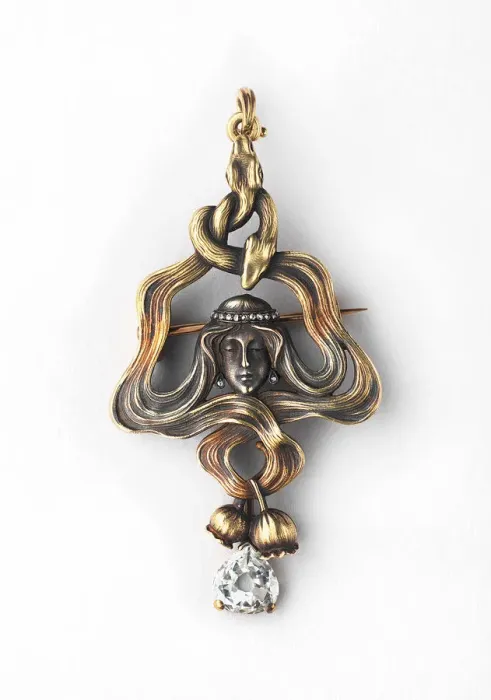 Framed Print : Pendant-Brooch, Between 1899 and 1908. Artist: Russian Master, Factory Faberge Framed Print : Pendant-Brooch, Between 1899 and 1908. Artist: Russian Master, Factory Faberge