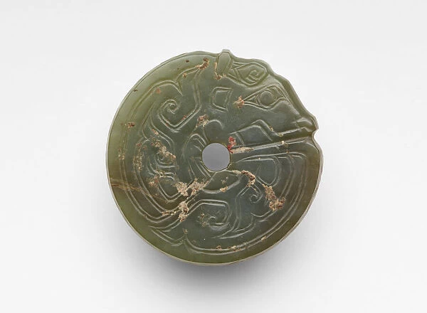 Pendant in the form of a coiled dragon, Late Shang dynasty, ca. 1300-ca. 1050 BCE