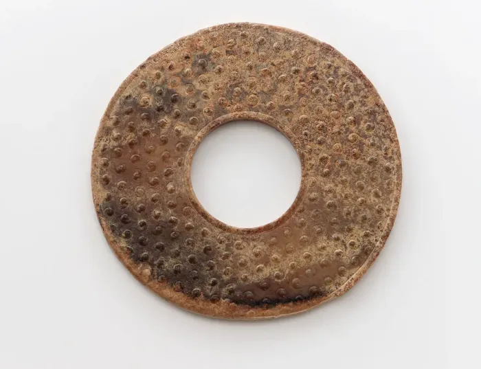 Framed Print : Pendant in the form of a disk (bi) with raised knobs, Zhou dynasty, 475-221 BCE Framed Print : Pendant in the form of a disk (bi) with raised knobs, Zhou dynasty, 475-221 BCE