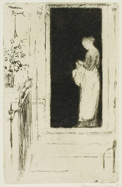 Penelope, A Doorway Chelsea, 1888-89. Creator: Theodore Roussel
