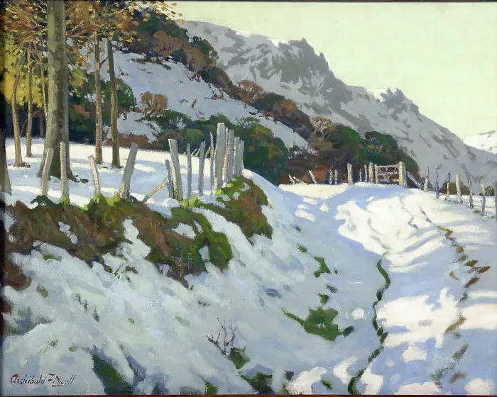 Framed Print : Peninsula, winter, c1932. Creator: Archibald Frank Nicoll Framed Print : Peninsula, winter, c1932. Creator: Archibald Frank Nicoll