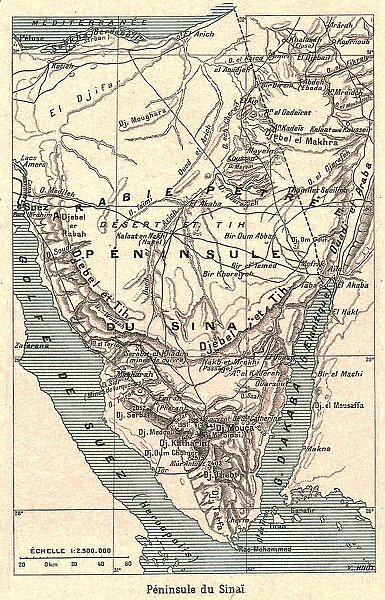 'Peninsule du Sinai; Le Nord-Est Africain, 1914. Creator: Unknown