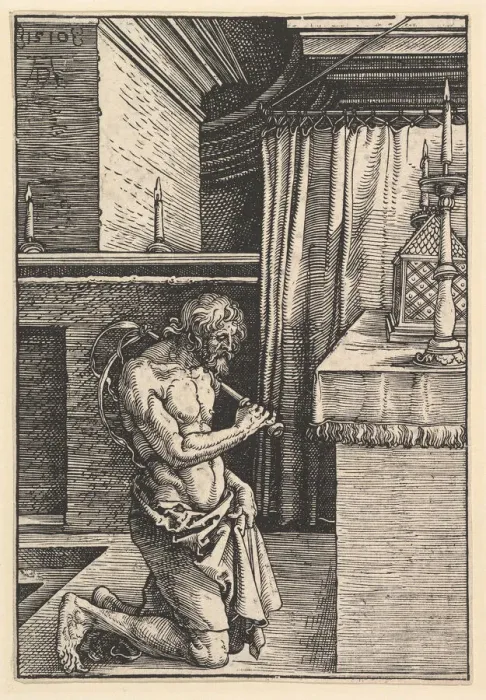 Framed Print : The Penitent, 1510. Creator: Albrecht Durer Framed Print : The Penitent, 1510. Creator: Albrecht Durer