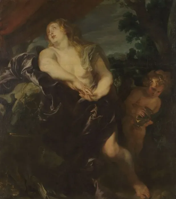 Framed Print : The Penitent Magdalen, c.1620. Creator: Anthony van Dyck Framed Print : The Penitent Magdalen, c.1620. Creator: Anthony van Dyck