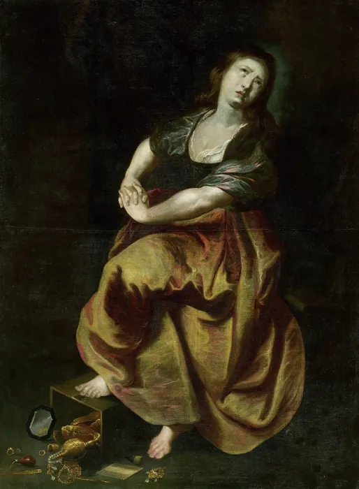 Framed Print : Penitent Mary Magdalene, 1650-1700. Creator: Unknown Framed Print : Penitent Mary Magdalene, 1650-1700. Creator: Unknown