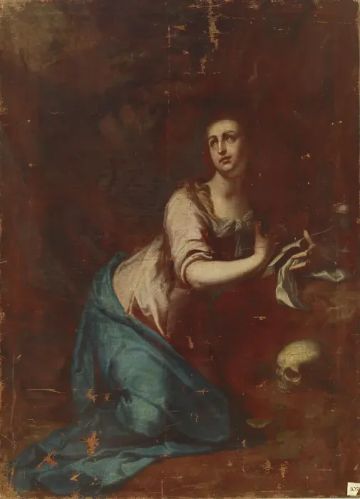 Framed Print : The penitent Mary Magdalene, c1600. Creator: Unknown Framed Print : The penitent Mary Magdalene, c1600. Creator: Unknown