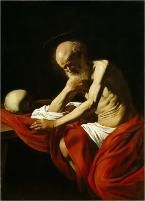 Framed Print : The Penitent Saint Jerome, c. 1605 Framed Print : The Penitent Saint Jerome, c. 1605