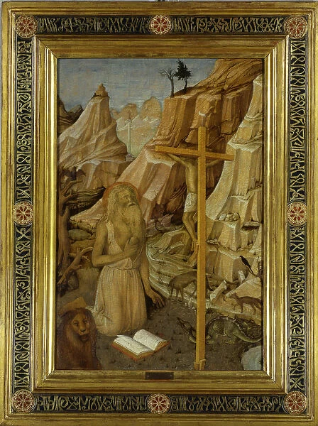 The Penitent Saint Jerome in the desert, 1450. Creator: Bellini, Jacopo (c. 1400-c