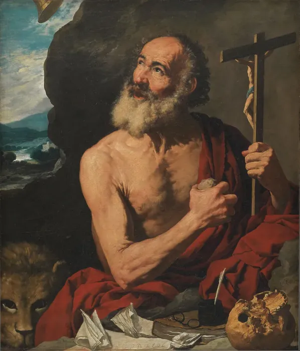Framed Print : The Penitent St. Jerome, 1614-1656. Creator: Francisco Collantes Framed Print : The Penitent St. Jerome, 1614-1656. Creator: Francisco Collantes