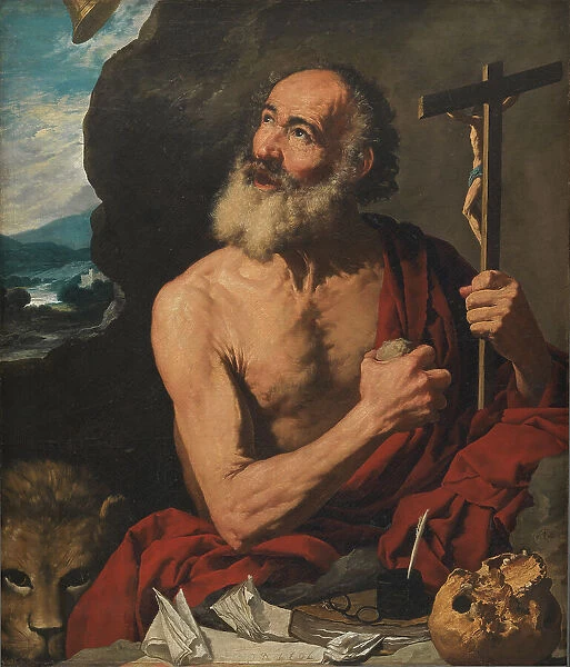 The Penitent St. Jerome, 1614-1656. Creator: Francisco Collantes