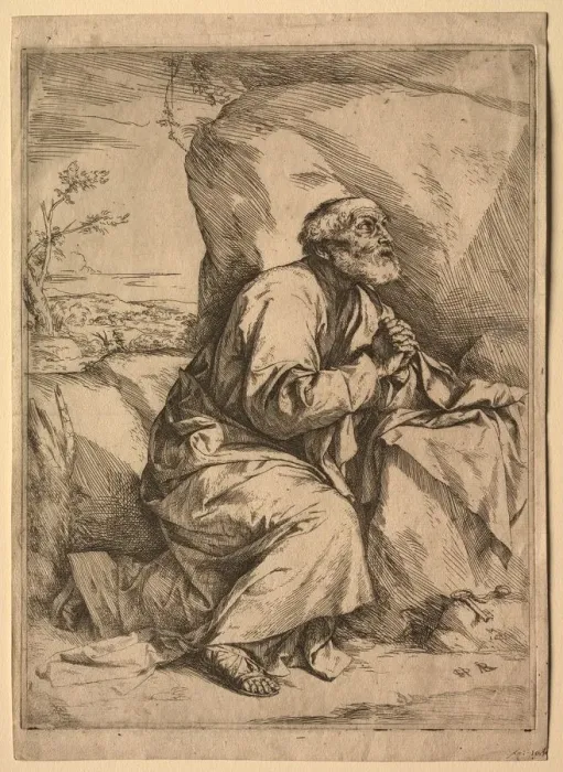 Framed Print : The Penitent St. Peter. Creator: Jusepe de Ribera (Spanish, 1591-1652) Framed Print : The Penitent St. Peter. Creator: Jusepe de Ribera (Spanish, 1591-1652)