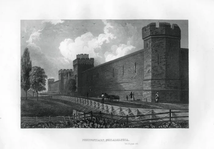 Framed Print : Penitentiary, Philadelphia, Pennsylvania, USA, 1855 Framed Print : Penitentiary, Philadelphia, Pennsylvania, USA, 1855