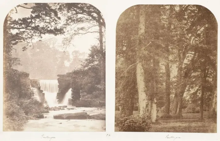 Framed Print : Penllergare; Penllergare, 1853-1856. Creator: James Knight Framed Print : Penllergare; Penllergare, 1853-1856. Creator: James Knight
