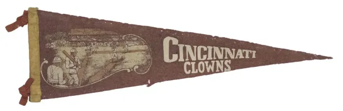 Framed Print : Pennant for the Cincinnati Clowns, 1943 - 1945. Creator: Unknown Framed Print : Pennant for the Cincinnati Clowns, 1943 - 1945. Creator: Unknown