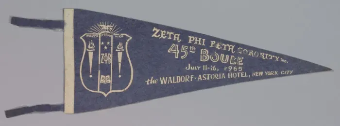 Framed Print : Pennant for the Zeta Phi Beta sorority's 45th Boule, 1965. Creator: Unknown Framed Print : Pennant for the Zeta Phi Beta sorority's 45th Boule, 1965. Creator: Unknown