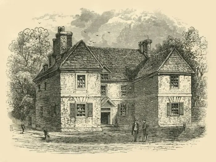 Framed Print : Penns House, Second Street, Philadelphia, c1687-1689, (1890). Creator: Unknown Framed Print : Penns House, Second Street, Philadelphia, c1687-1689, (1890). Creator: Unknown