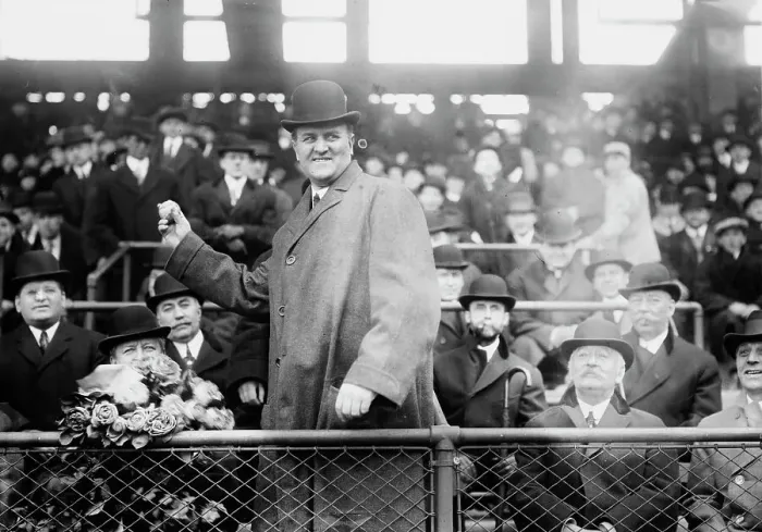 Framed Print : Pennsylvania Governor John K. Tener at Ebbets Field (baseball), 1914. Creator: Bain News Service Framed Print : Pennsylvania Governor John K. Tener at Ebbets Field (baseball), 1914. Creator: Bain News Service
