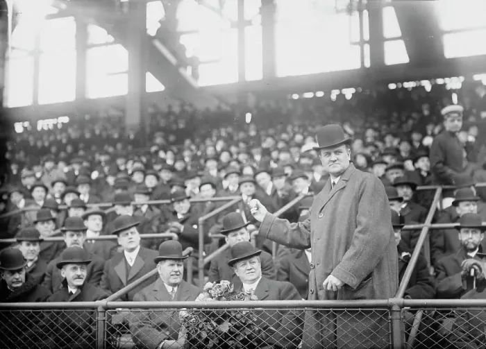 Framed Print : Pennsylvania Governor John K. Tener at Ebbets Field (baseball), 1914. Creator: Bain News Service Framed Print : Pennsylvania Governor John K. Tener at Ebbets Field (baseball), 1914. Creator: Bain News Service