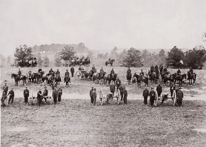 Framed Print : Pennsylvania Light Artillery, Keystone Battery, 1861-65. Creator: Unknown Framed Print : Pennsylvania Light Artillery, Keystone Battery, 1861-65. Creator: Unknown
