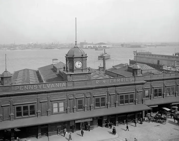 Framed Print : Pennsylvania R.R. [Railroad] ferries, Philadelphia, Pa. c1908. Creator: Unknown