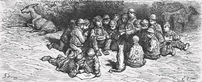 Framed Print : A Penny Sweepstake, 1872. Creator: Gustave Doré Framed Print : A Penny Sweepstake, 1872. Creator: Gustave Doré